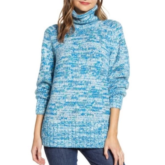 LOU & GREY Findley Space Dye Turtleneck Sweater - Picture 1 of 6